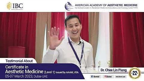 Dr Chee Lin Piong | Testimonial Video for AAAM Cer...
