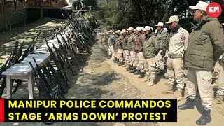 Manipur Police Protest After Attack On Enforcement Officials