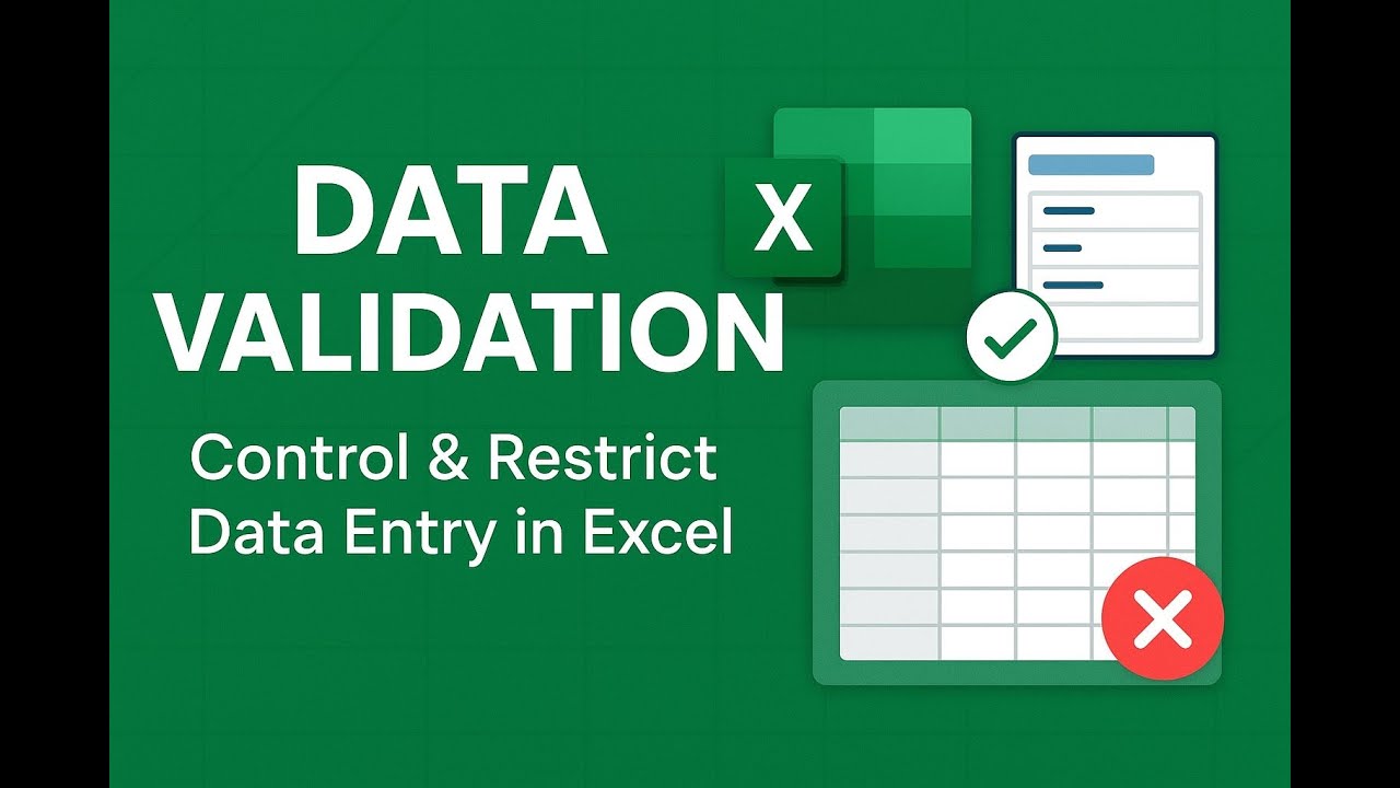 Data Validation in Excel - YouTube