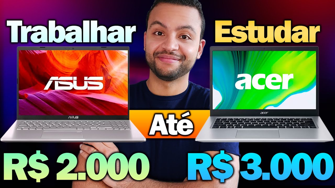 Melhores Notebooks Para Home Office e Estudar Até 3 Mil Reais - YouTube