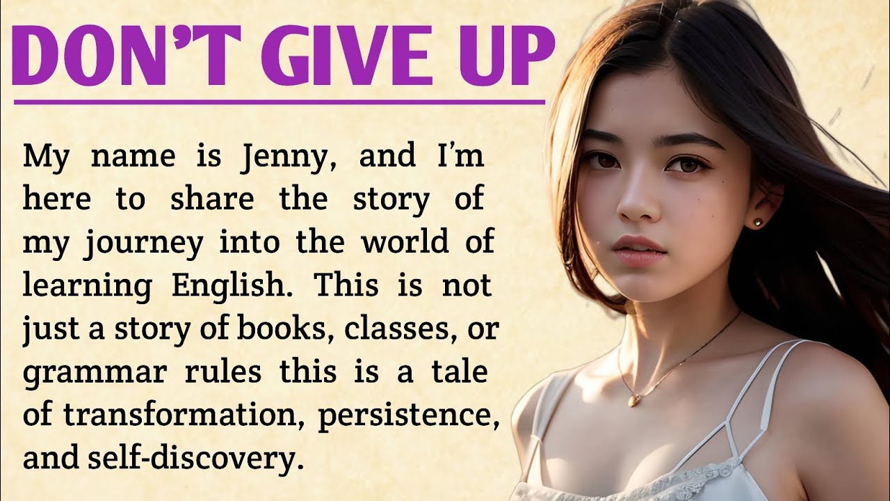 Don't Give Up‼️ Learn English Through Story Learning Level 4 ⭐ - YouTube