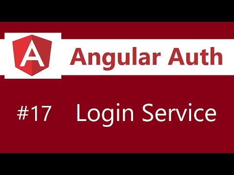 Angular Authentication Tutorial - 17 - Login Service