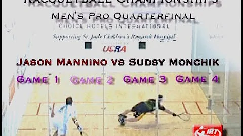 2002 US Open Pro Racquetball Sudsy vs Jason Mannino Quarterfinals