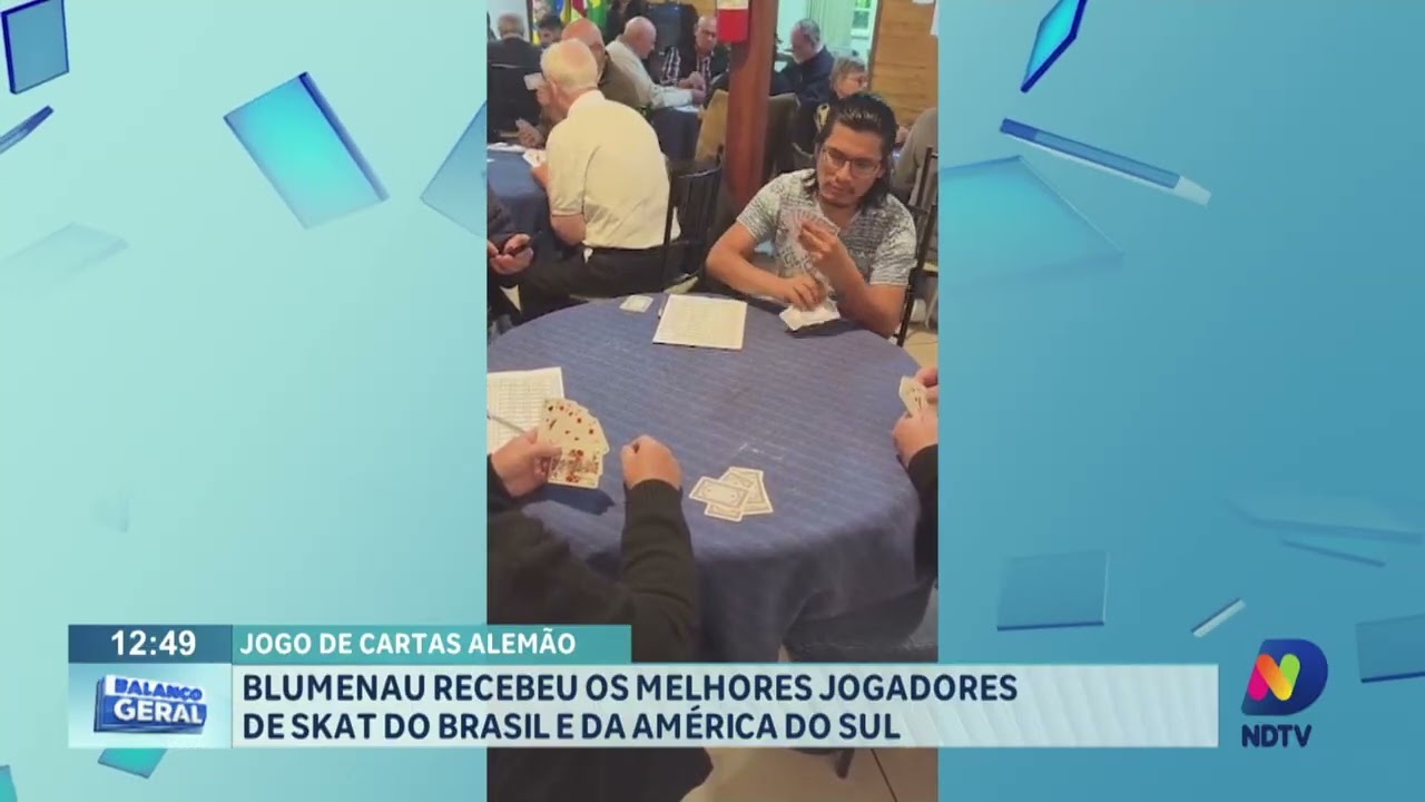 Jogo de cartas alemão: Blumenau recebeu os melhores jogadores de skat do Brasil e da América do Sul - Foto
