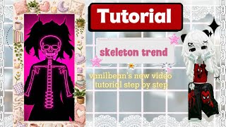 HOW TO MAKE THE SKELETON TREND IN ROBLOX! 💀✨ | CapCut Tutorial