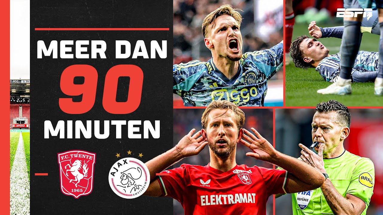 🎥 𝗘𝗫𝗧𝗥𝗔 𝗕𝗘𝗘𝗟𝗗𝗘𝗡: Doelpuntrijk voetbalgevecht tussen FC TWENTE en AJAX ❤️‍🔥 | Meer Dan 90 Minuten