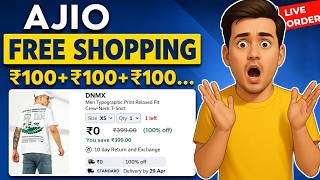 Ajio Free Shopping Offer 🔥😍 Ajio free shopping trick | Ajio free delivery trick | Ajio coupon code screenshot 1