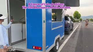 A Canvas of Calm Ambition: The 10ft Blue Square Mobile Kitchen.🎀🎀🎀🍟🍟