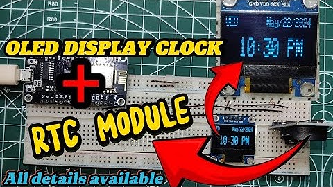 OLED Display Clock with DS3231 RTC Module Using ESP 8266 BOARD