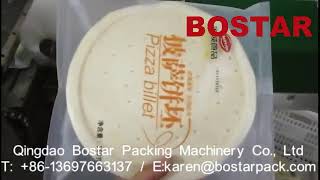 Automatic horizontal pizza packing machine
