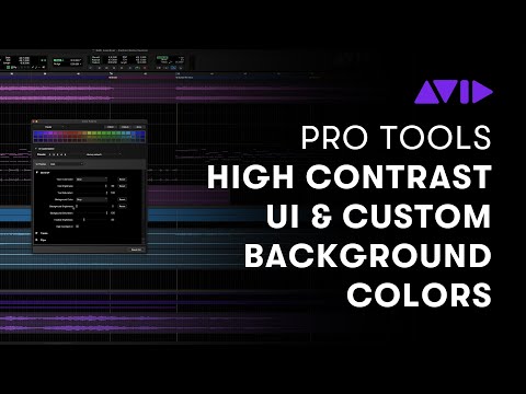 High Contrast UI Elements & Custom Background Colors