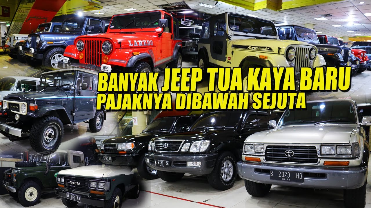 SPESIALIS JIP KLASIK DAN OFFROAD KONDISI GRESS KAYA BARU, JEEP, LANDCRUISER, HARDTOP, LAND ROVER