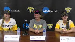 DePauw Unversity Softball Press Conference May 18, 2024