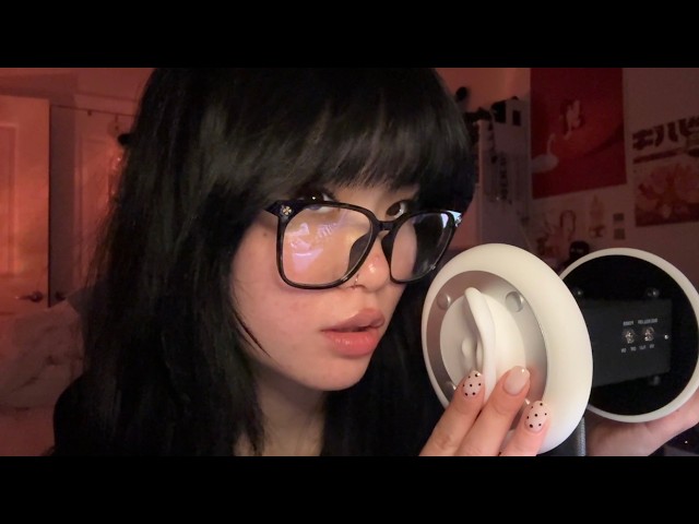 ASMR Random Triggers w/ 3Dio // tapping, cleaning, blowing