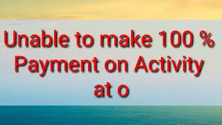 Unable to make 100% payment of Activity Cost on eGramSwaraj Portal screenshot 3