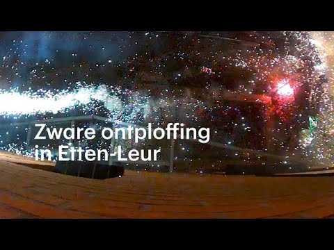 Beveiligingscamera filmt zware ontploffing Etten-Leur - RTL NIEUWS