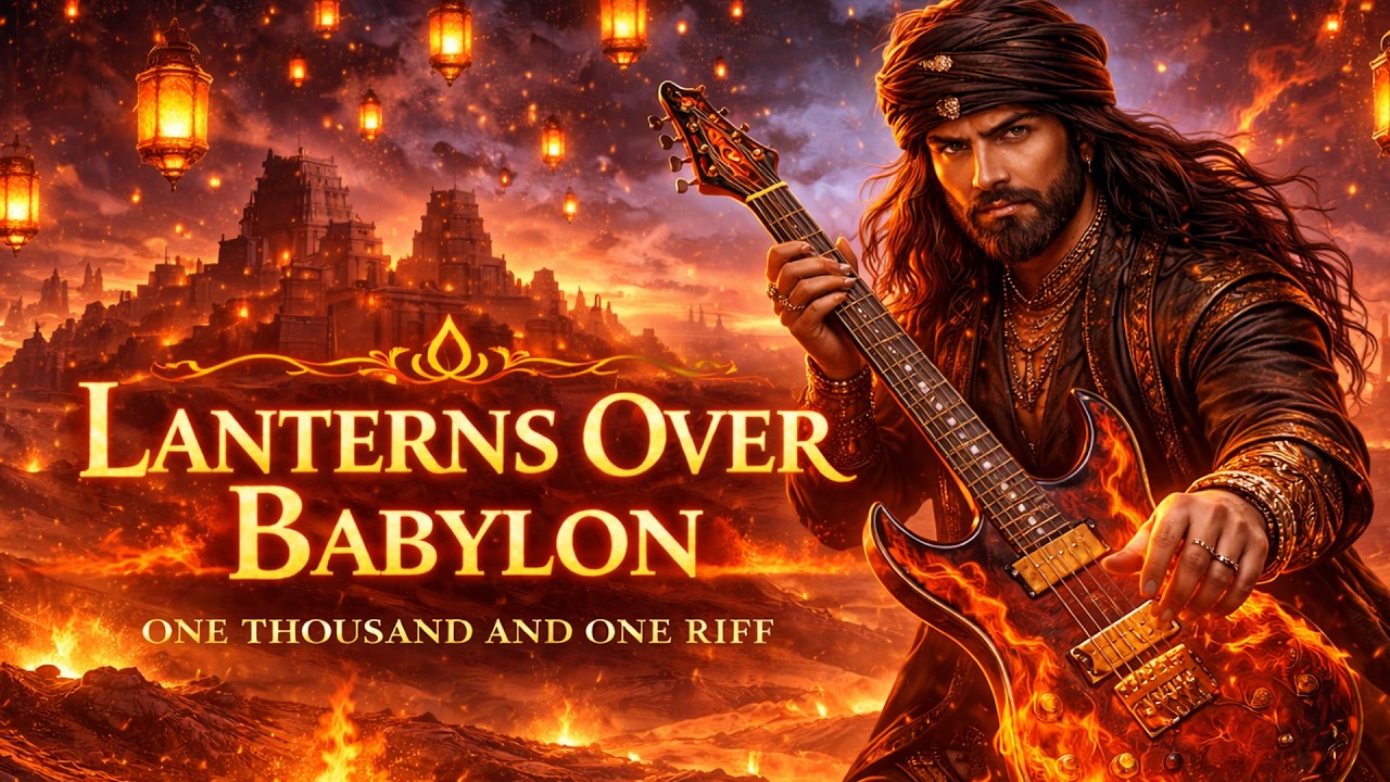 Lanterns Over Babylon | Epic Arabic Rock Fusion | Middle Eastern Desert Metal Vibes