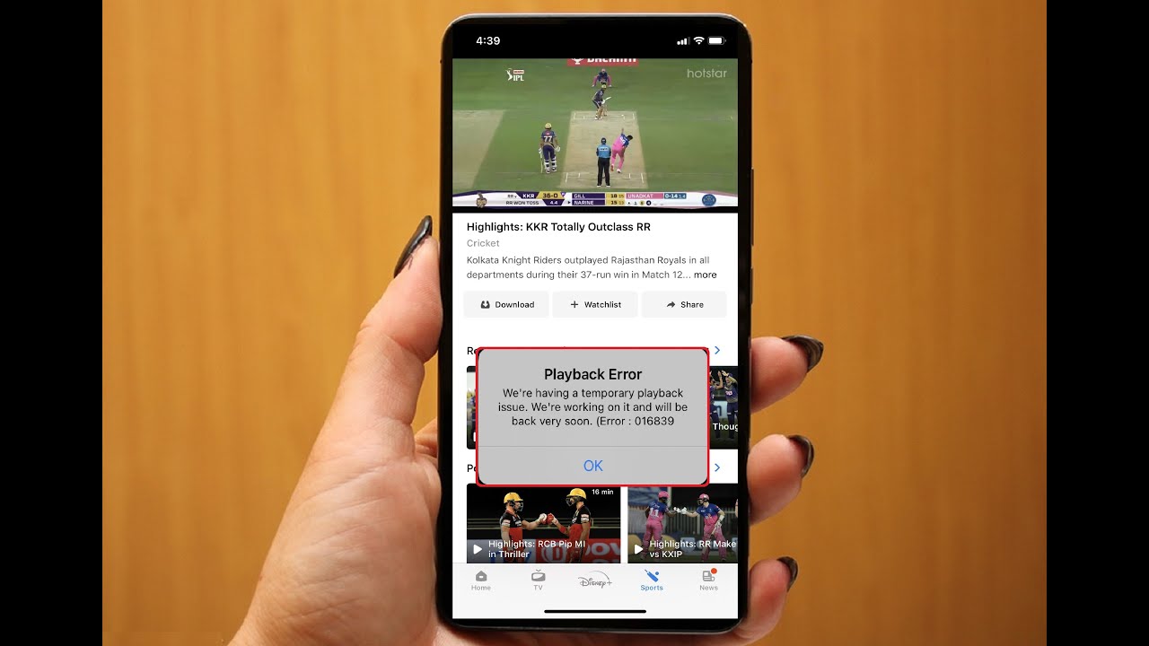 How to Fix Disney Hotstar Error While Watching Live Cricket Matches
