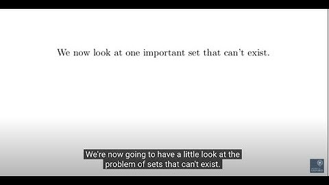 Set Theory - Classes, sets and proper classes: Oxford Mathematics 3rd Year Student Lecture