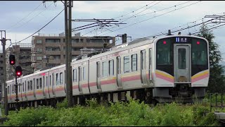 信越本線下り始発421M E129系B8編成【4K】