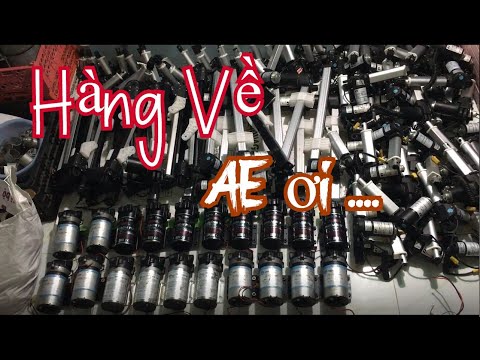 Video Động cơ xi lanh điện, máy bơm áp 24V khủng cực êm |... - youtube