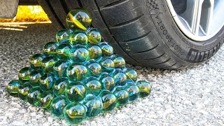 Marbles,Coca Cola Cans Vs Car -Water Balloons, Fruits, Vegitables, Snacks Etc.