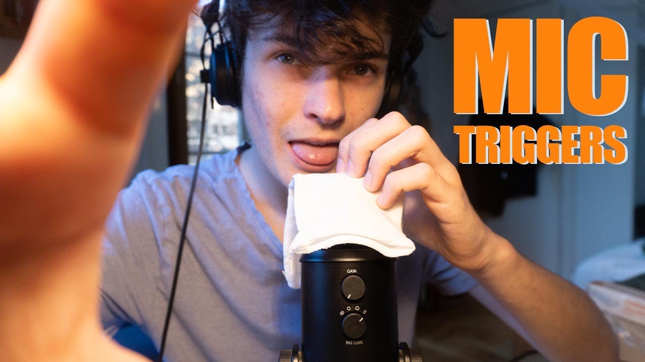 ASMR 🎙️Mic Triggers (mic pumping, fabric sounds, mic brushing)