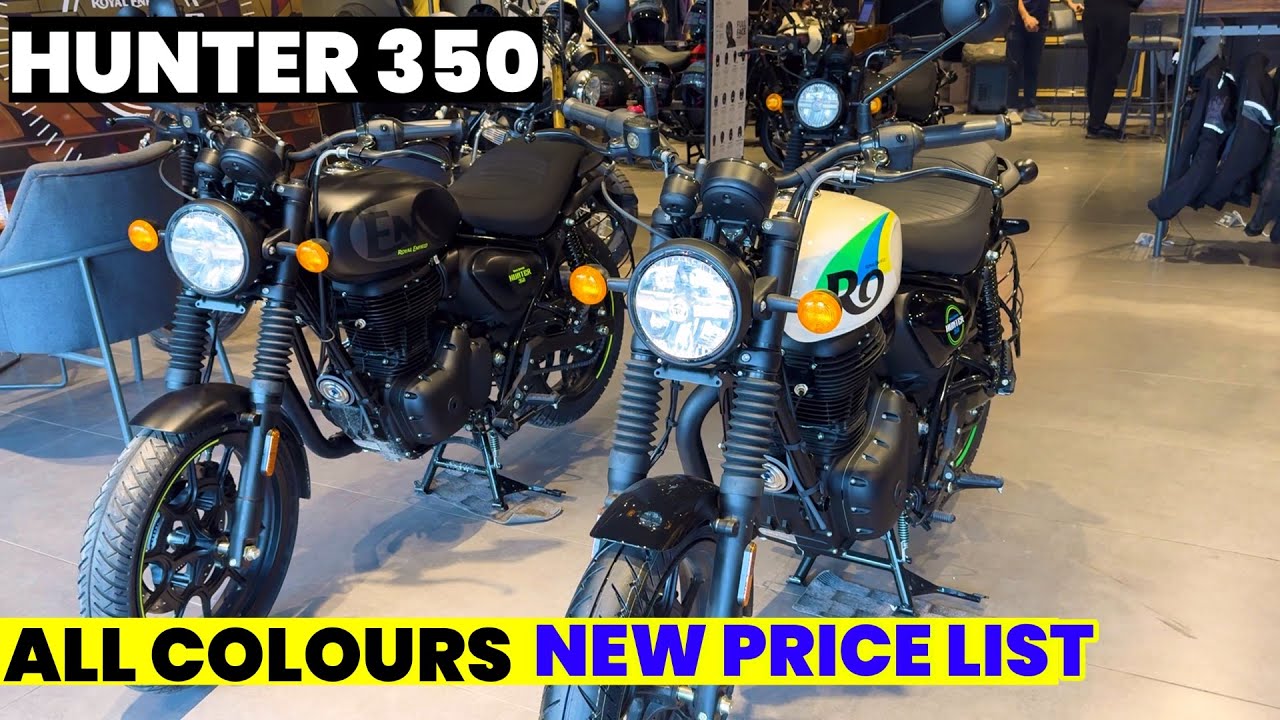 Royal Enfield Hunter 350 All Colours | New Price List 2025-26 | Specifications & Walkaround Review 