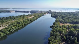 Н.Каховка. С высоты птичьего полета. Дніпро. Літо. Випуск 10/1.