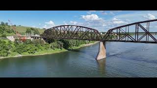 Railroad Bridge over the Missouri progress