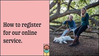How to register for our online services