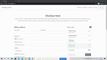 Reactjs Responsive Custom Checkout Form