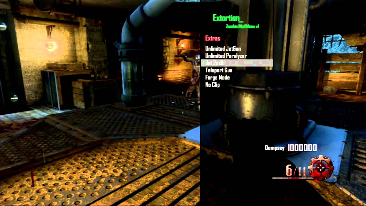PS3 1.18 Black Ops 2 Zombie Mod Menu By Extortion