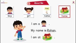 About Me | Springboard JR KG Reader | Periwinkle