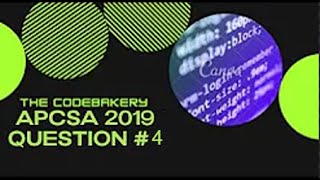 2004 APCSA FRQ #1 | Part 4 | TheCodeBakery Tutorials