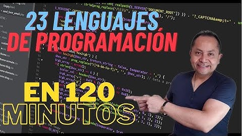 23 lenguajes de programación en 120 minutos, de C# .Net hasta Logo.