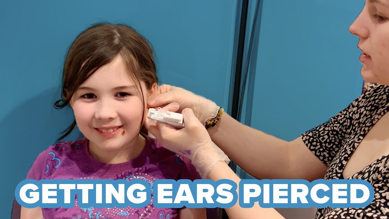 Getting My Ears Pierced at Claire's for My Birthday YouTube