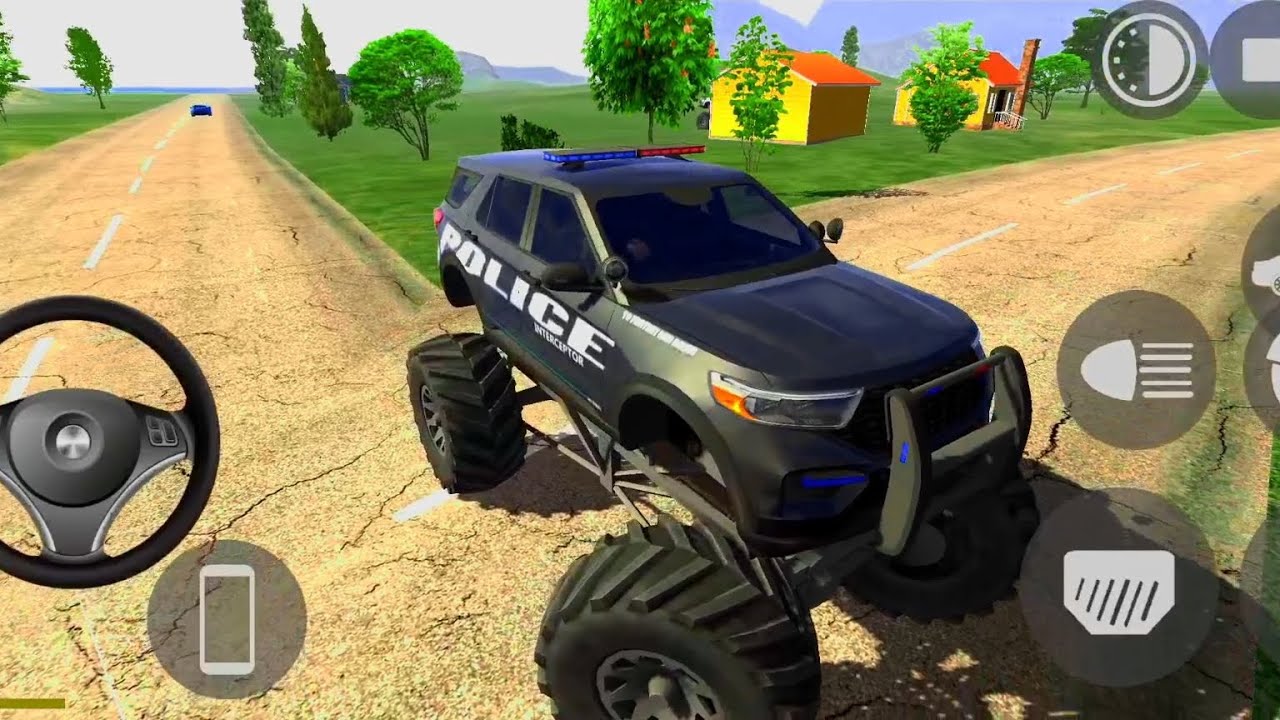 🚔🔥 Monster Police Truck 😱 | Cartoon Wala Game | Indian Bike Driving 3D Indian Map | Gadi Wala Game 🚗