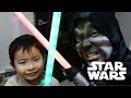 親子ライトセーバー対決！ダース・マエチャンネル現る。STAR WARS ULTIMATE FX LIGHTSABER YODA DARTH VADER