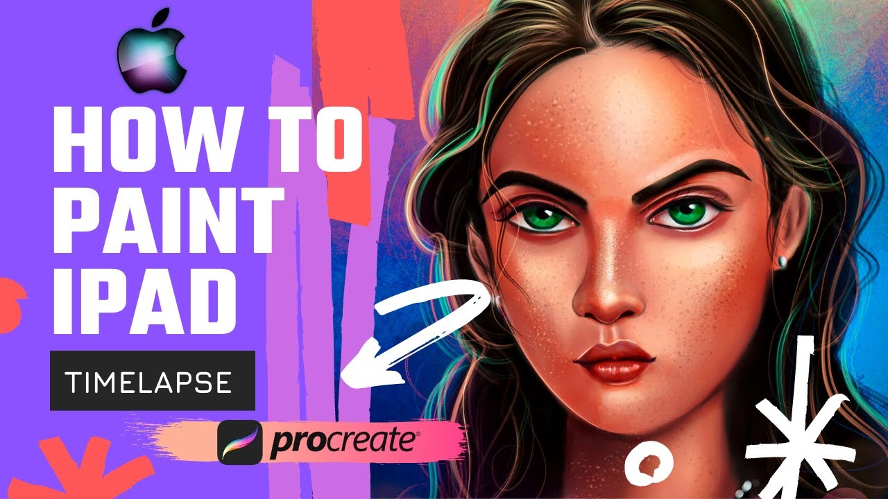 How to Paint in Ipad PROCREATE 5.2 portrait YouTube