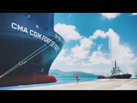 Christening of the CMA CGM FORT DE FRANCE - YouTube
