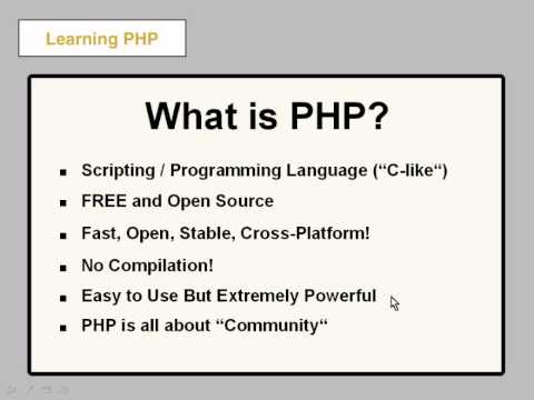 Leaning PHP from Scratch to Advanced Level