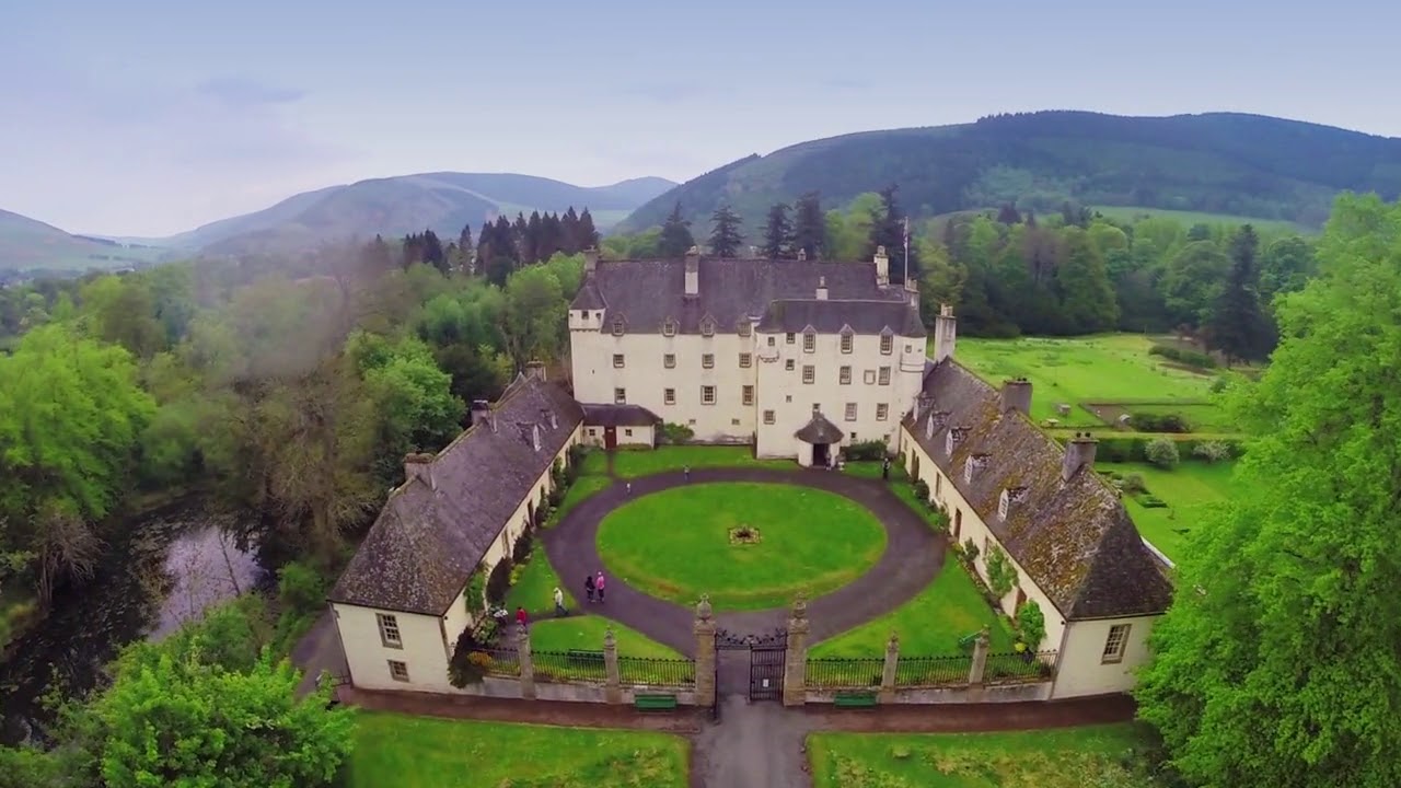 Traquair House From Above