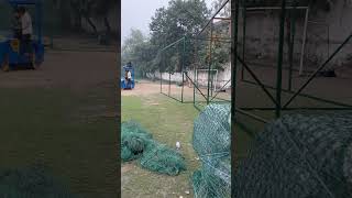 Cricket pitch marking cricket pitch rolling open net practice pitch #shortvideo #trending #cricket ￼
