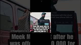 Meek Mill ‼️ Really Trip about His Mercedes ‼️‼️💰💰 🗣️ #shorts #rap #hiphop #meekmill