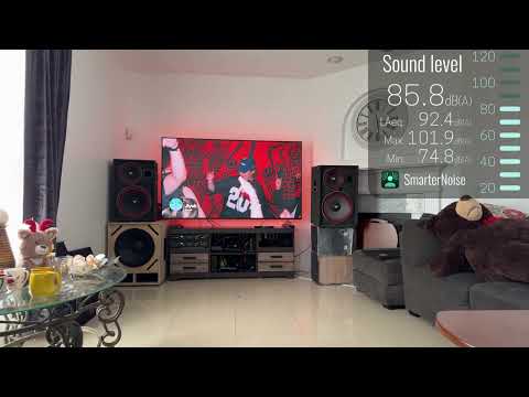Cerwin Vega MV15s and a B&C 18PS100 18" subwoofer at high volume! (Sound Level Meter Not Accurate)