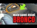 Ford bronco  molle console mount install  mountains2metal