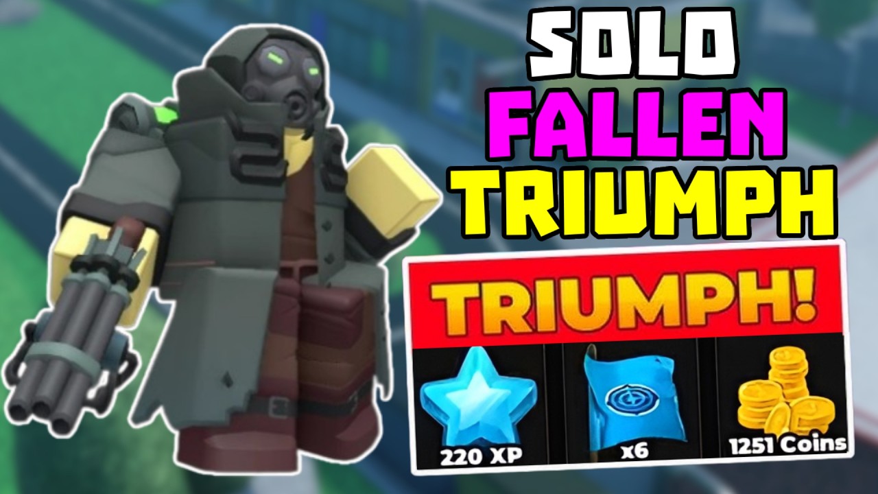 SOLO Fallen Triumph with Saboteur + Full Guide | TDS Tower Defense ...