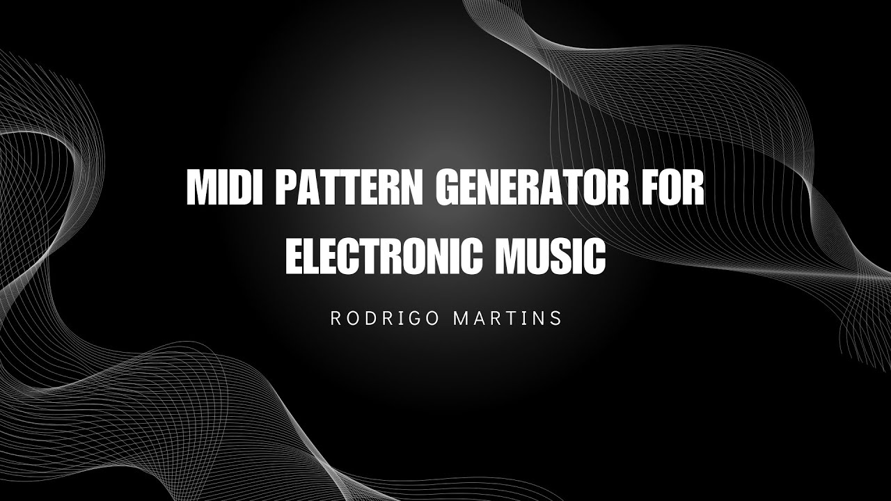 MIDI Pattern Generator for Electronic Music - YouTube