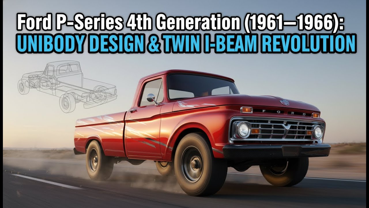 Ford F-Series 4-го поколения (1961–1966): цельнометаллический кузов и революция в конструкции с д...